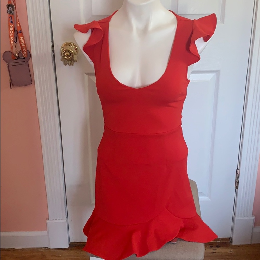 Little red party dress